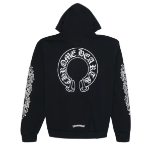 Bluza z kapturem Black Chrome Hearts