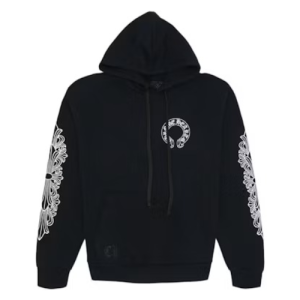 Bluza z kapturem Black Chrome Hearts
