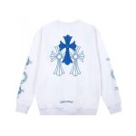 Bluza z okrągłym dekoltem Chrome Hearts Blue Logo