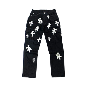 Spodnie Chrome Hearts Black Cross