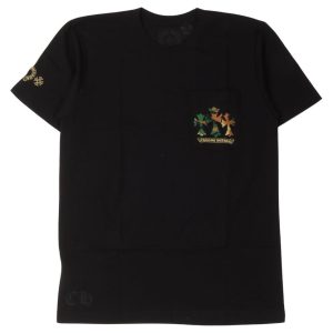 Koszulka z kieszenią w kamuflażu Chrome Hearts Cemetery Cross