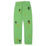 Jeansy Chrome Hearts Denim Slime Green