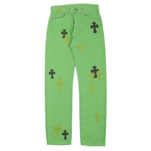 Jeansy Chrome Hearts Denim Slime Green