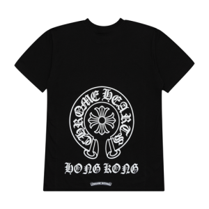 Koszulka Chrome Hearts Hong Kong Horseshoe Pocket – czarna