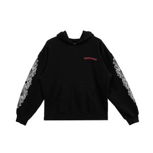 Bluza z kapturem i kwiatowym motywem chomper od Chrome Hearts Matty Boy