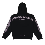 Bluza z kapturem i logo na ramieniu Chrome Hearts Matty Boy w kolorze czarno-różowym