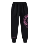 Spodnie dresowe Chrome Hearts Pink Horse Shoes z logo
