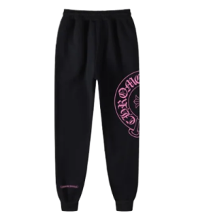 Spodnie dresowe Chrome Hearts Pink Horse Shoes z logo