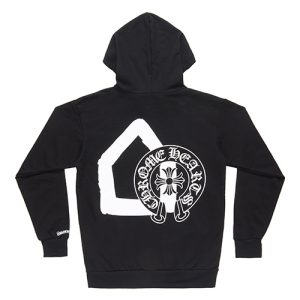 Chrome Hearts × Comme des Garcons × Dover Street Market Czarna bluza z kapturem