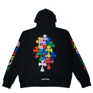 Wielokolorowa bluza z kapturem Chrome Hearts