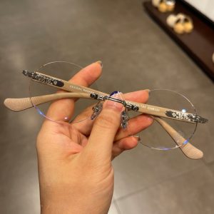 Okulary przeciwsłoneczne Chrome Hearts Rimeless Lite Brown