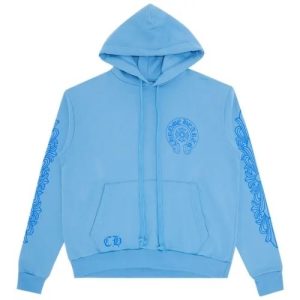 Bluza z kapturem Blue Chrome Hearts