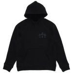 Bluza z kapturem Chrome Hearts 711 Cemetery Cross Nylon Ch w kolorze czarnym