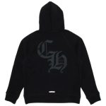 Bluza z kapturem Chrome Hearts 711 Cemetery Cross Nylon Ch w kolorze czarnym