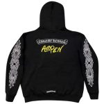 Bluza z kapturem Chrome Hearts Aspen w kolorze czarnym