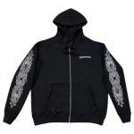 Bluza z kapturem Chrome Hearts Aspen w kolorze czarnym