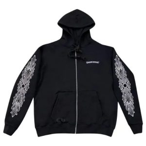 Bluza z kapturem Chrome Hearts Aspen w kolorze czarnym