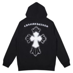 Bluza z kapturem Chrome Hearts Black Cross