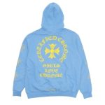 Bluza z kapturem Chrome Hearts Drake Certified w kolorze niebieskim