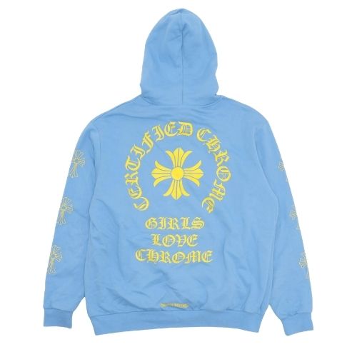 Bluza z kapturem Chrome Hearts Drake Certified w kolorze niebieskim Bluza z kapturem Chrome Hearts Drake Certified w kolorze niebieskim